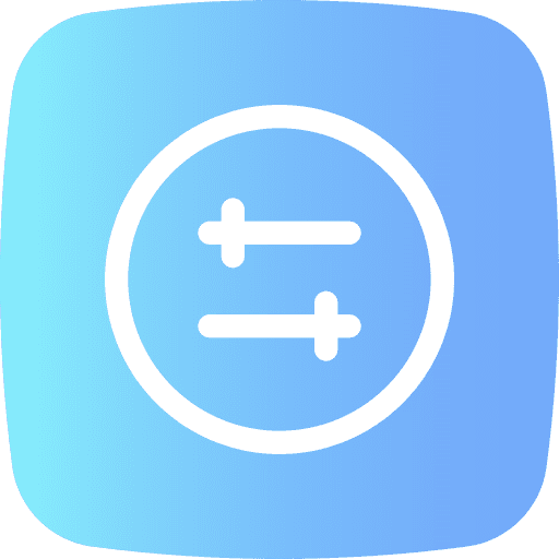 Setting button adjustment setting icon
