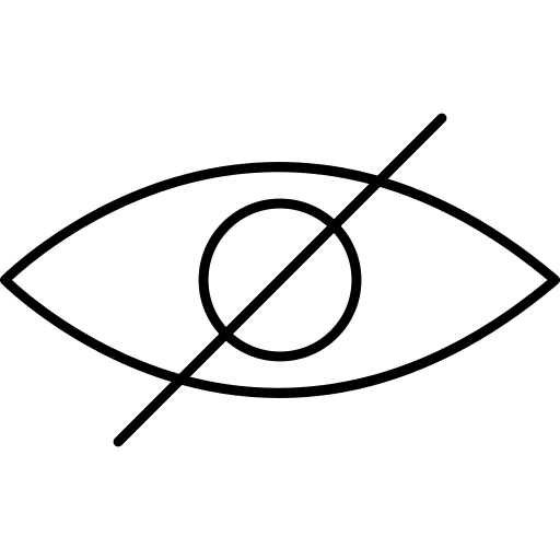 Hide hide turn interface icon