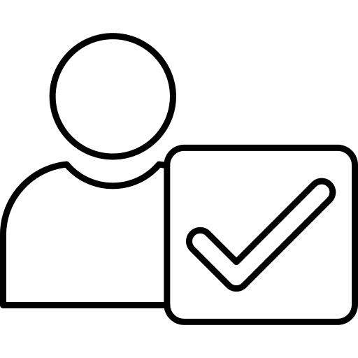 Verified user check mark insurance security icon Verified user check mark insurance security icon