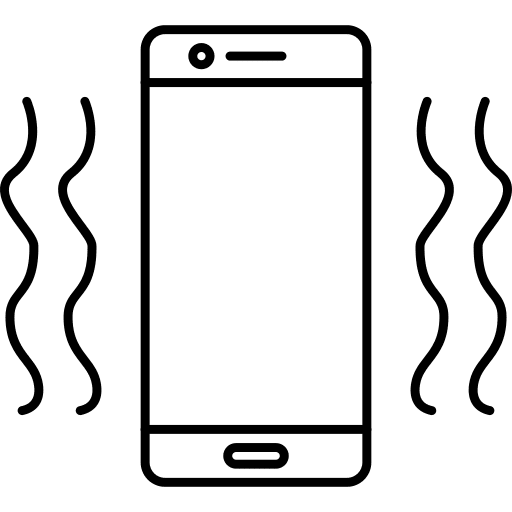 Vibration vibrate smartphone incoming icon Vibration vibrate smartphone incoming icon