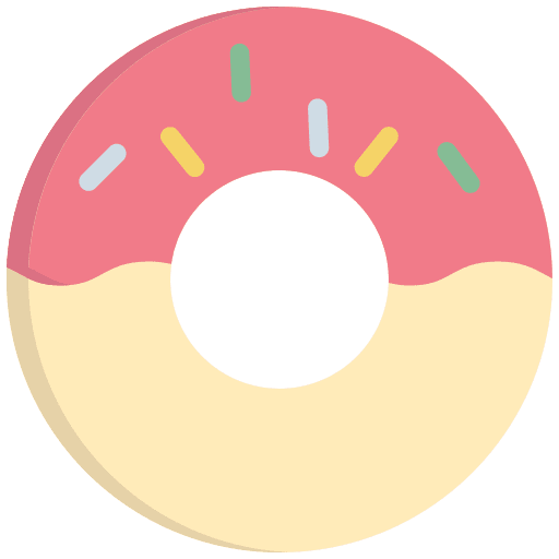 Donut nutrition donut gastronomy icon
