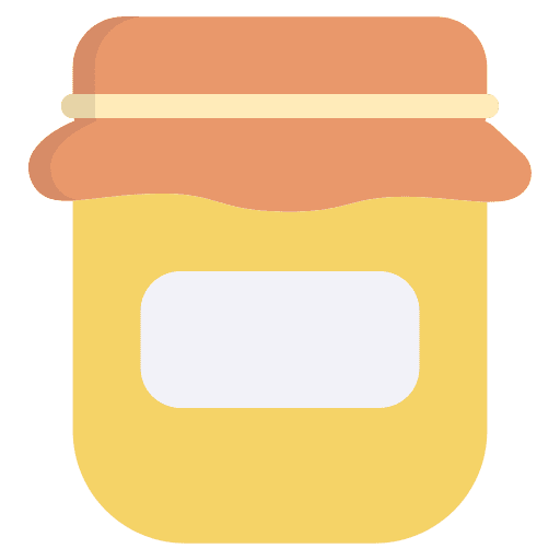 Honey jar food serve jar icon