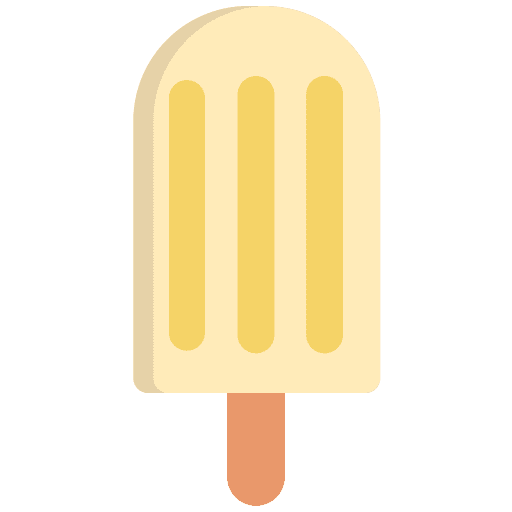 Popsicle ice cream food and restaurant popsicle stick icon