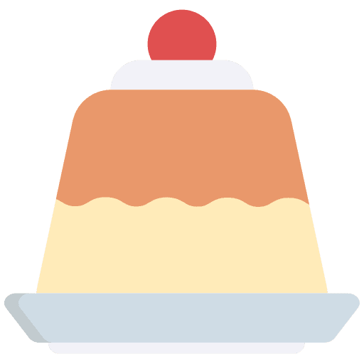 Pudding pudding food and restaurant jelly icon