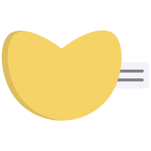 Cookie luck cookie food and restaurant icon Cookie luck cookie food and restaurant icon