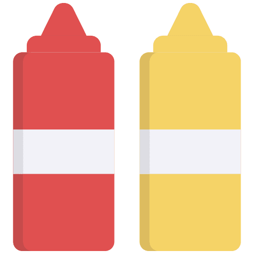 Sauce bottle tomato spicy mustard icon Sauce bottle tomato spicy mustard icon