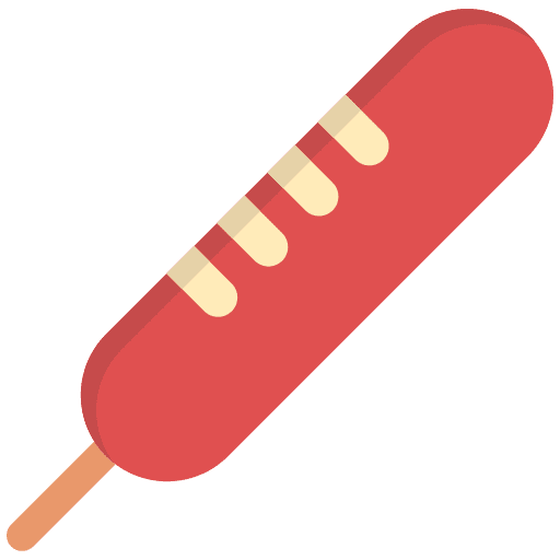 Sausage food and restaurant stick fair icon Sausage food and restaurant stick fair icon