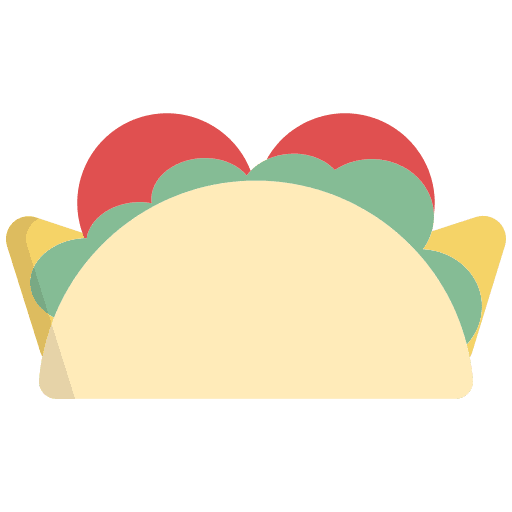 Taco tomato food and restaurant recipes icon Taco tomato food and restaurant recipes icon