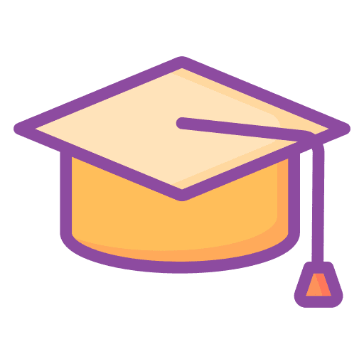 Graduation cap degree graduation cap education icon
