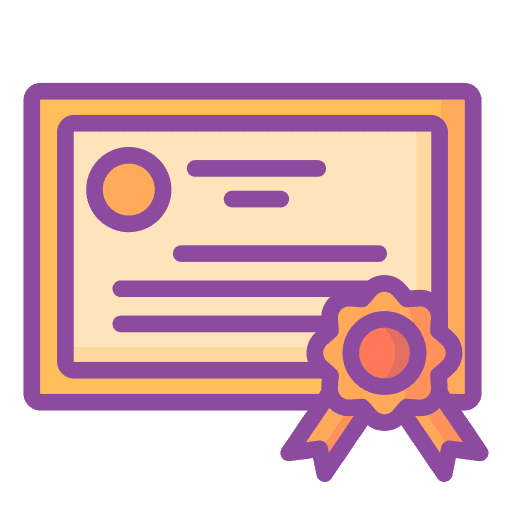 Certificate diploma award contract icon Certificate diploma award contract icon