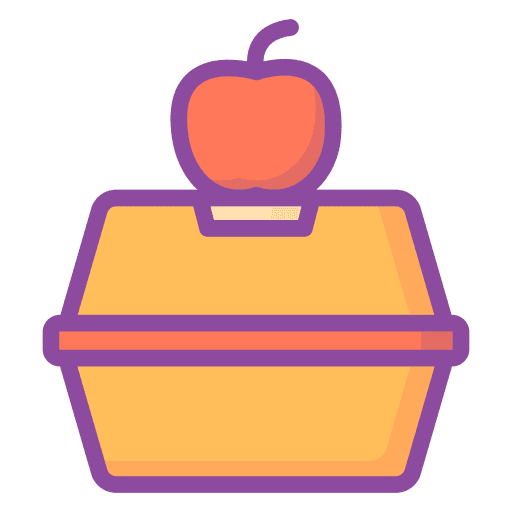Lunch box container kitchenware tupper icon