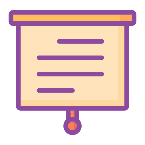 Presentation projector education screen icon Presentation projector education screen icon