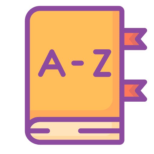 Dictionary languages book learning icon Dictionary languages book learning icon