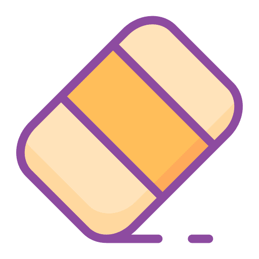 Eraser stationery clean education icon Eraser stationery clean education icon