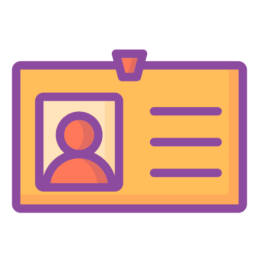Id card pass business id card icon Id card pass business id card icon