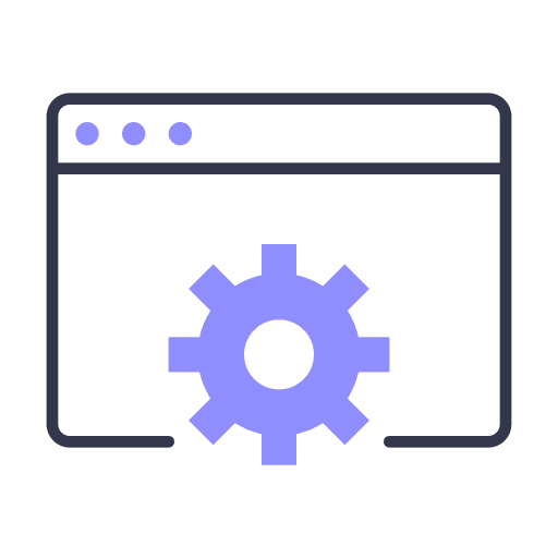 Development interface development screen icon