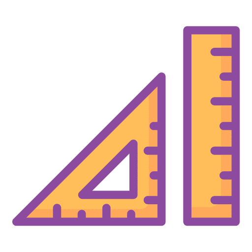 Ruler stationery construction and tools geometry icon Ruler stationery construction and tools geometry icon