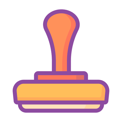 Stamp validity true validation icon Stamp validity true validation icon