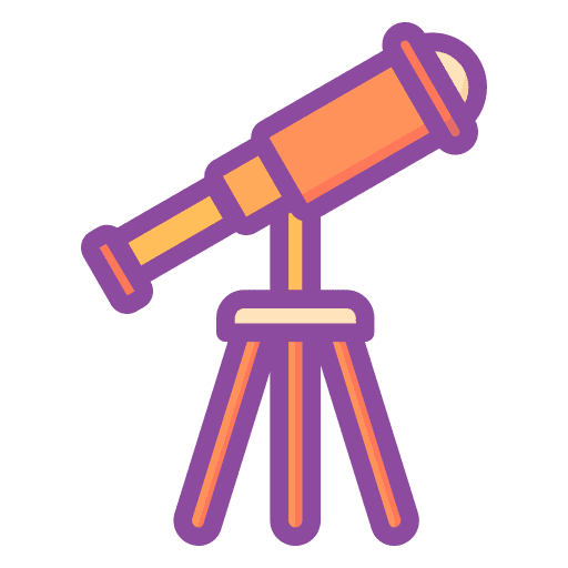 Telescope education knowledge telescopes icon Telescope education knowledge telescopes icon