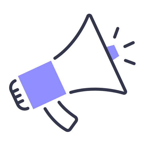 Megaphone bullhorn promotion digital marketing icon Megaphone bullhorn promotion digital marketing icon