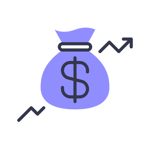Profit graph business and finance profits icon Profit graph business and finance profits icon