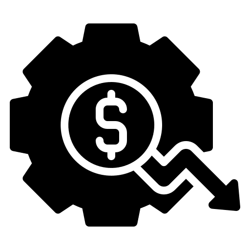 Gear dollar money coin icon