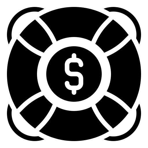 Insurance financial lifeguard security icon