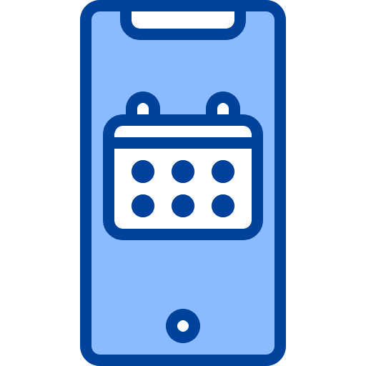 Calendar touch screen calendar technology icon