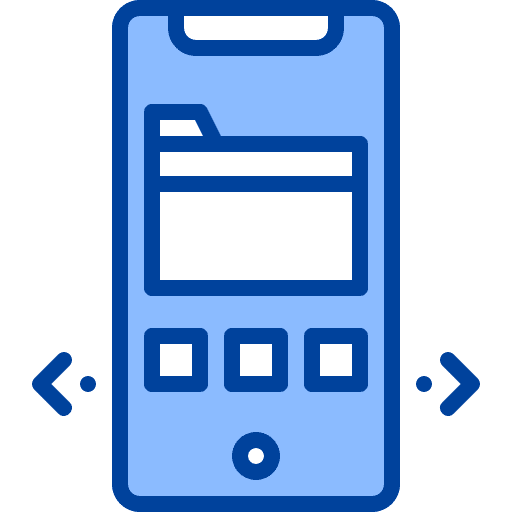 Files mobile phone smartphone touch screen icon