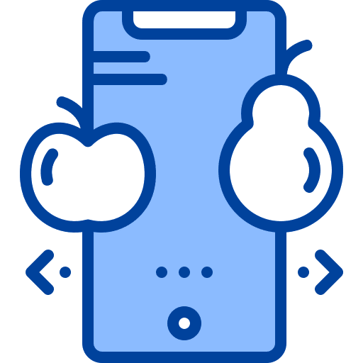 Fruit mobile phone point technology icon