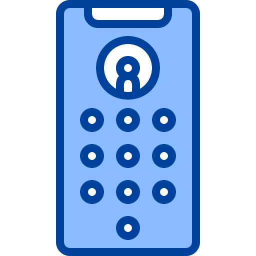 Number technology mobile phone number icon