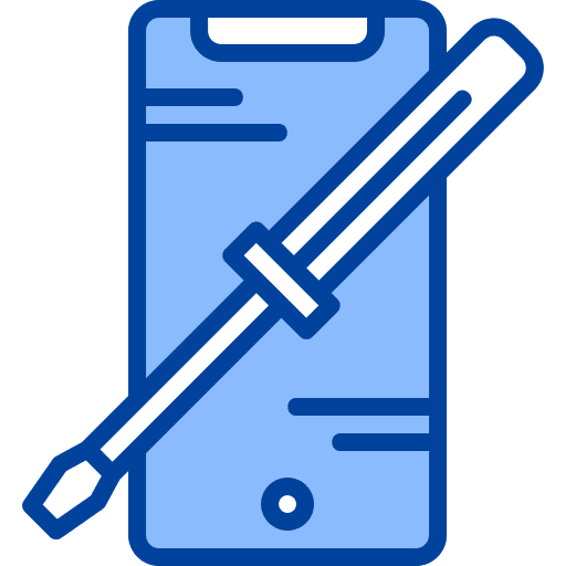 Repair touch screen technology mobile phone icon