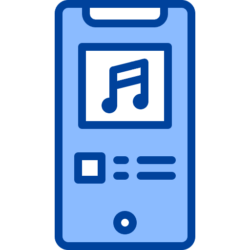 Music touch screen music smartphone icon