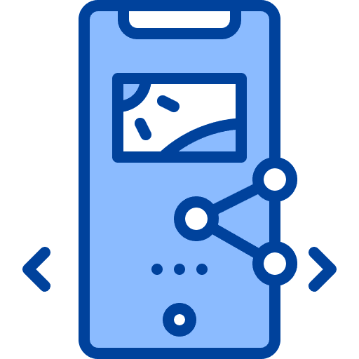 Share mobile phone technology share icon