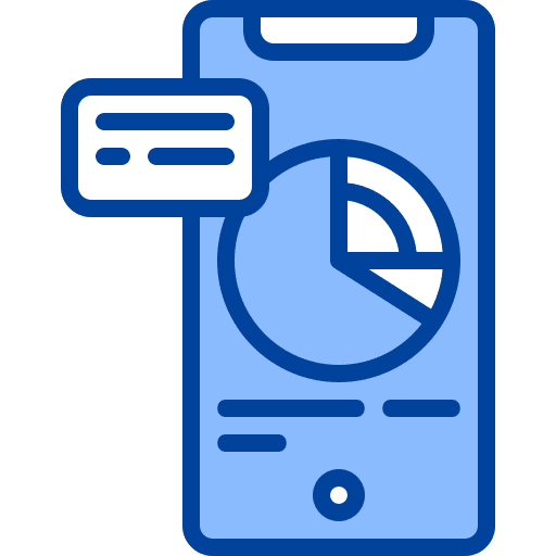 Statistics statistics mobile phone smartphone icon
