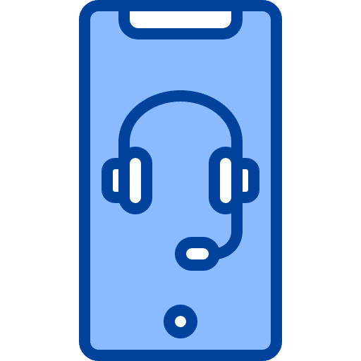 Support smartphone mobile phone support icon