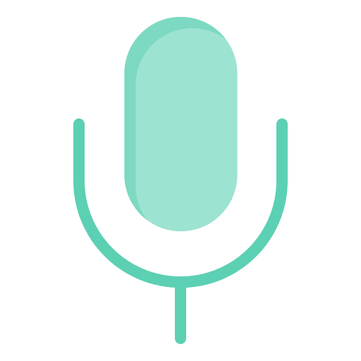 Microphone technology voice recording communications icon Microphone technology voice recording communications icon