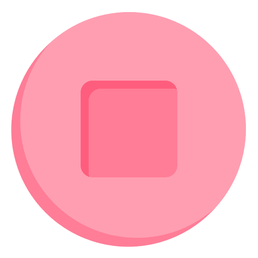 Stop ui video player multimedia option icon Stop ui video player multimedia option icon