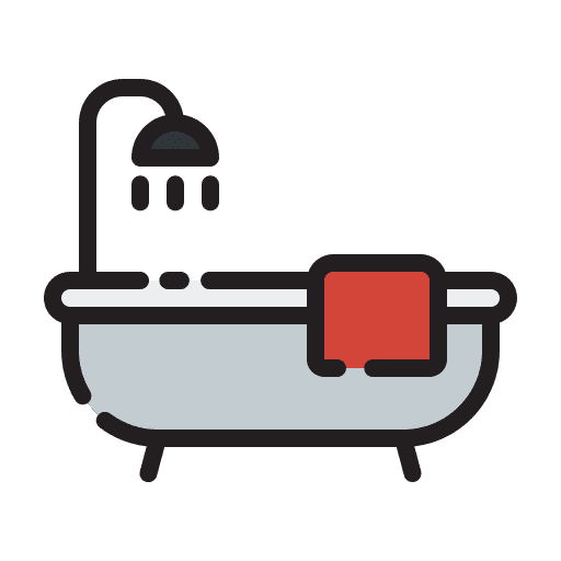 Bath tub shower kid and baby furniture and household icon Bath tub shower kid and baby furniture and household icon