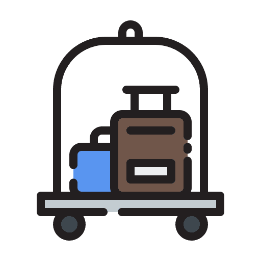 Bellboy hotel bellboy travel bag icon Bellboy hotel bellboy travel bag icon