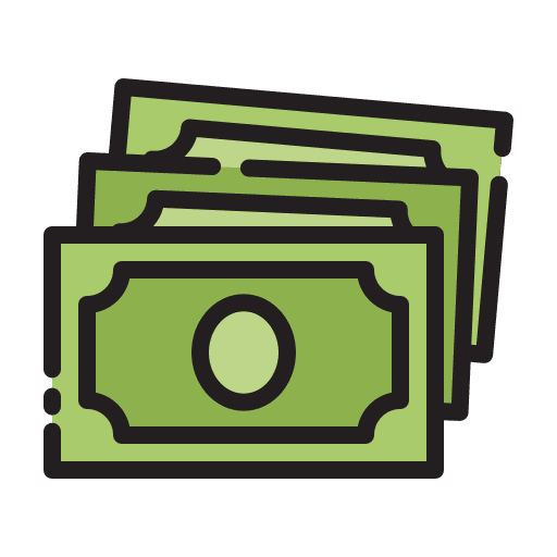 Cash notes business business and finance icon Cash notes business business and finance icon