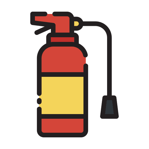 Fire extinguisher protection security firefighting icon Fire extinguisher protection security firefighting icon