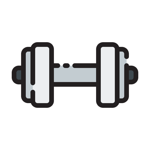 Gym fitness hotel amenities icon
