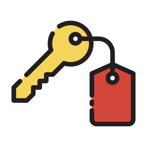 Key hostel security key icon Key hostel security key icon