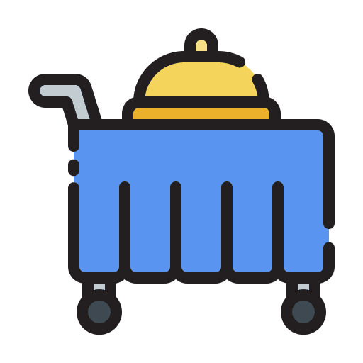 Room service travel and tourism service food and restaurant icon