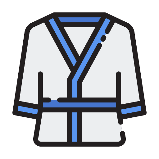 Bath robe spa wellness robe icon Bath robe spa wellness robe icon