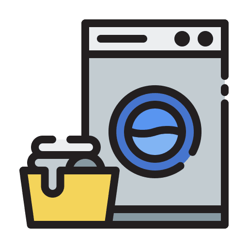 Laundry cleaning housekeeping hotel service icon Laundry cleaning housekeeping hotel service icon