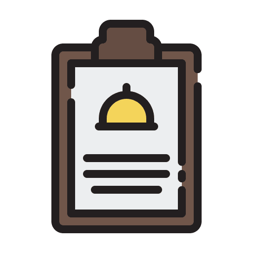 Menu paper hotel open menu icon Menu paper hotel open menu icon