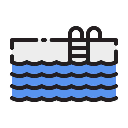 Swimming pool hot pool hotel ladder icon Swimming pool hot pool hotel ladder icon
