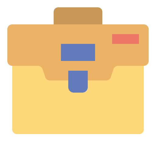 Bag business and finance bag job icon